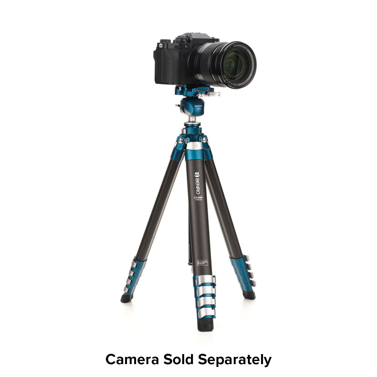 Benro CyanBird 5-Section Carbon Fiber Tripod with FS30 Ball Head - Lightweight Travel Tripod for DSLR Cameras, Perfect for Photography, Videography, Hiking & Outdoor Adventures