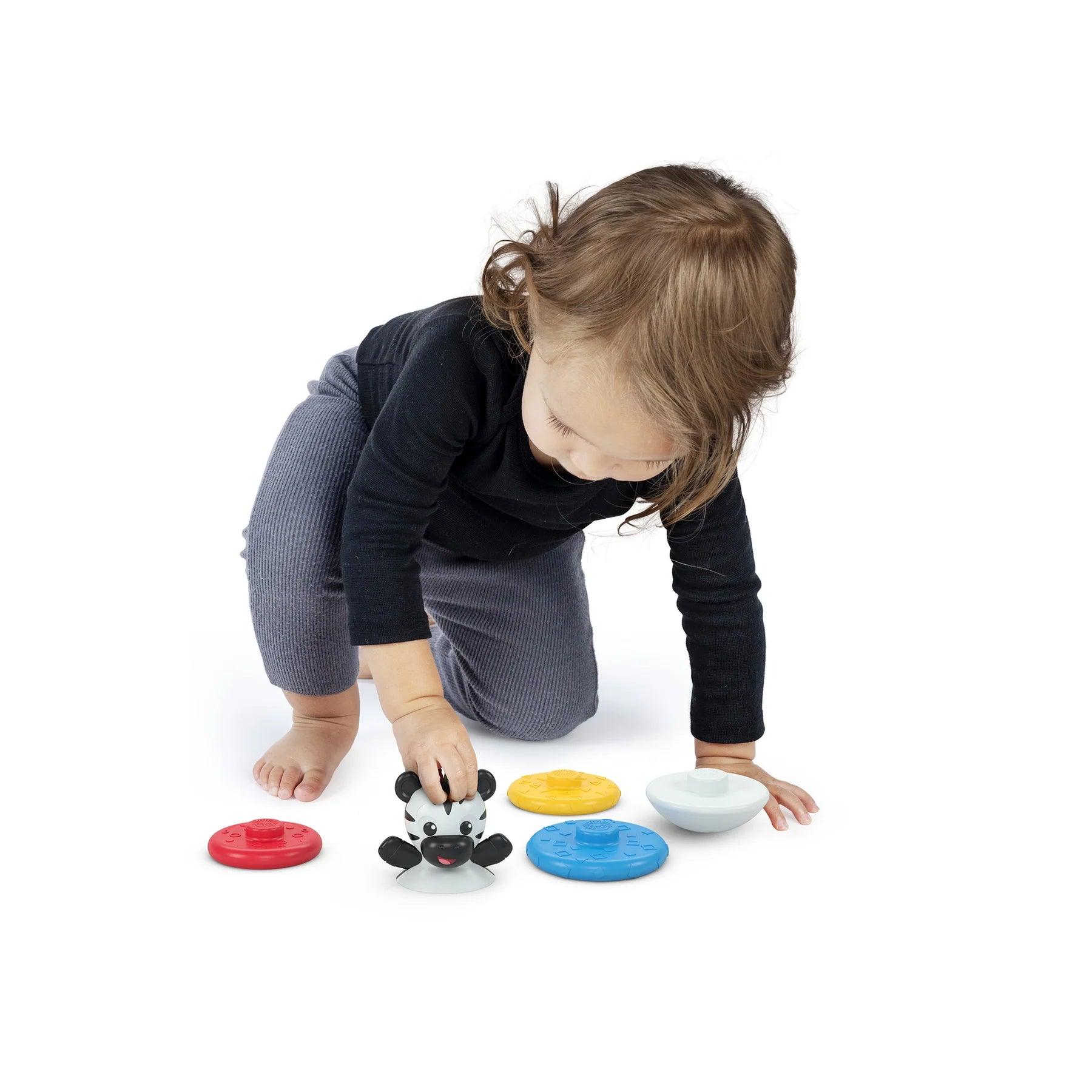 Baby Einstein Stack & Wobble Zen™ Teether Toy - Soothing Teething Relief for Babies 3-12 Months - Stackable Sensory Toy for Early Learning & Playtime Fun