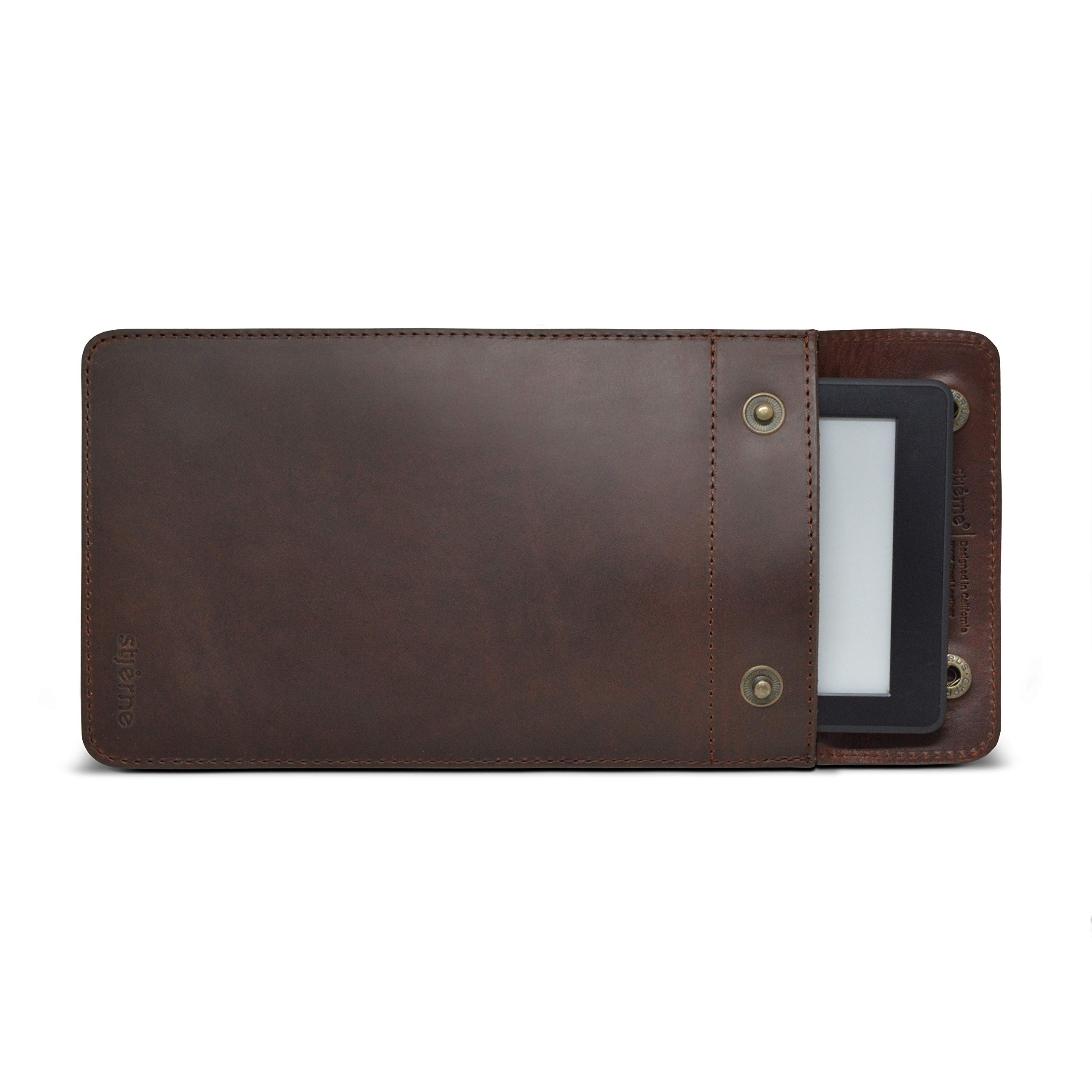 Handmade 100% Real Leather Prairie Sleeve for Kindle, Kindle Paperwhite & Fire - Extra Tall Protective Cover for Reading, Travel & Daily Commute