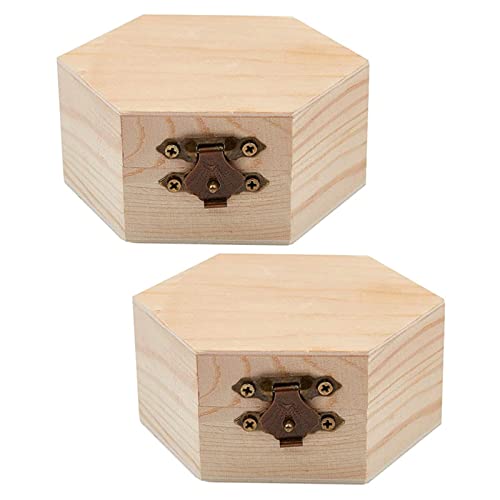 2pcs Hexagon Box