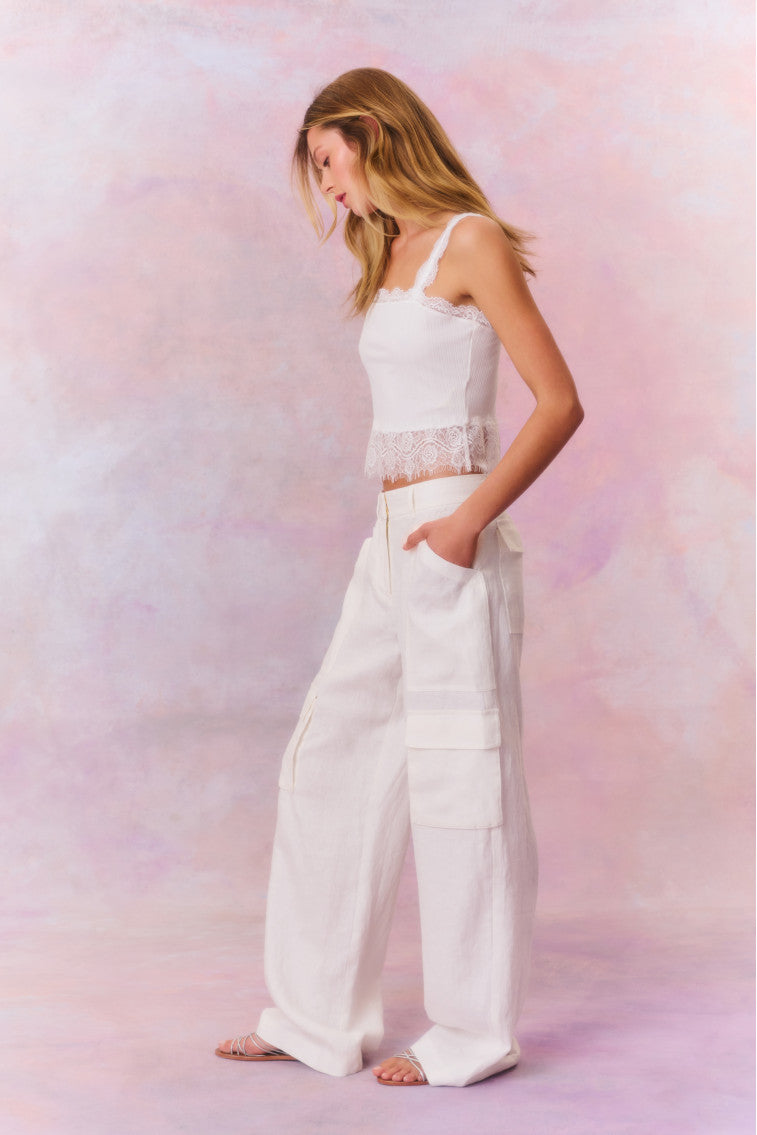 Premium Linen Cargo Pants for Men & Women - Comfortable & Stylish Casual Travel Pants - Perfect for Outdoor Adventures, Hiking, and Everyday Wear