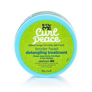 JUST FOR ME CURL PEACE Detangling Hair Treatment - 12 oz for Curly & Natural Hair - Frizz Control & Hydration for Daily Hair Care Routine