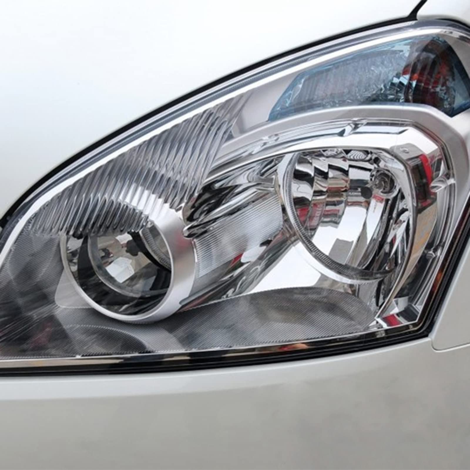 Nissan Qashqai 2008-2015 Car Headlight Lens Cover Set - Left & Right Front Headlight Lamp Shade Replacement - Perfect for Night Driving & Foggy Conditions