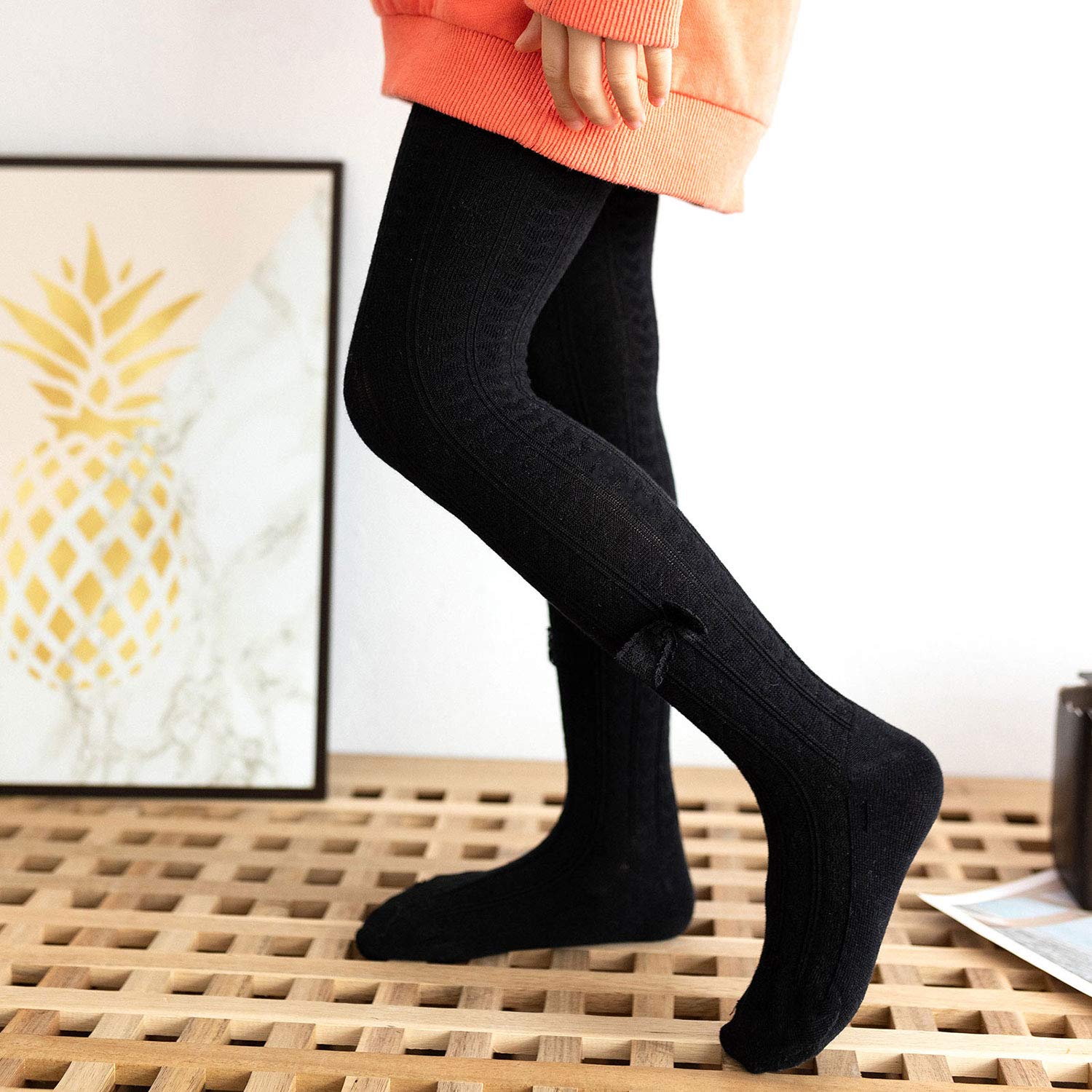 Zando Infant Soft Tights - Seamless Baby Leggings for Girls & Toddlers | Winter Warm Knit Pants & Stockings | Perfect for Newborns, Playtime & Cold Weather Outfits