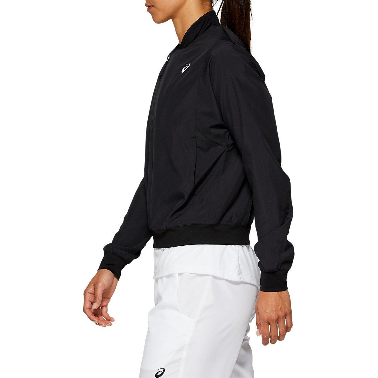 ASICS Women's Lightweight Running Jacket - Breathable Windbreaker for Outdoor Jogging & Training (Black) - Perfect for Cool Weather Workouts & Gym Sessions