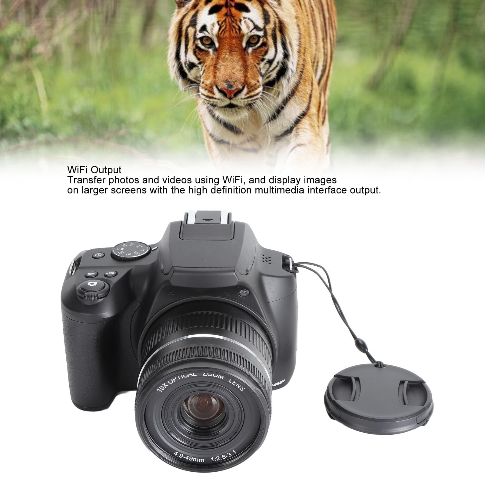 4K Digital Camera with 64MP & WiFi - 40X Zoom, Anti-Shake Vlogging Camera for YouTube, Travel Photography - Compact Video Camera with 256GB Expandable Memory & PC Webcam Function - Perfect for Blogging, Vlogging, and Outdoor Adventures