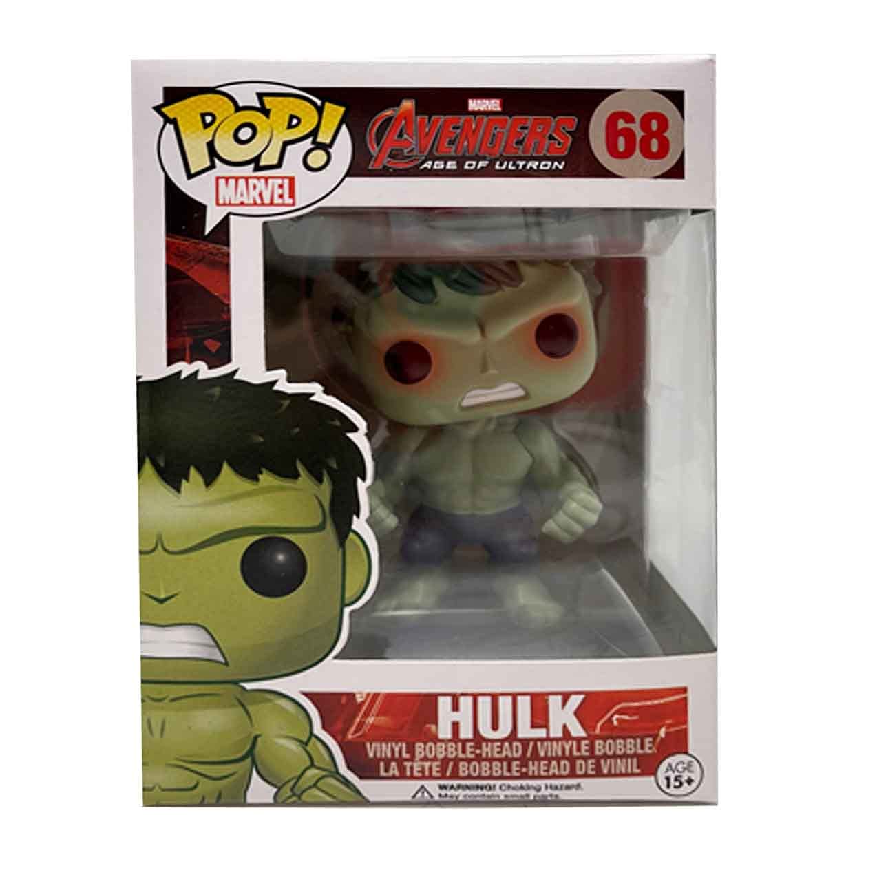 Avengers Hulk #68 Pop Vinyl Figure - Collectible Marvel Superhero Toy for Fans & Decor | Perfect for Display, Gifts & Marvel Collections