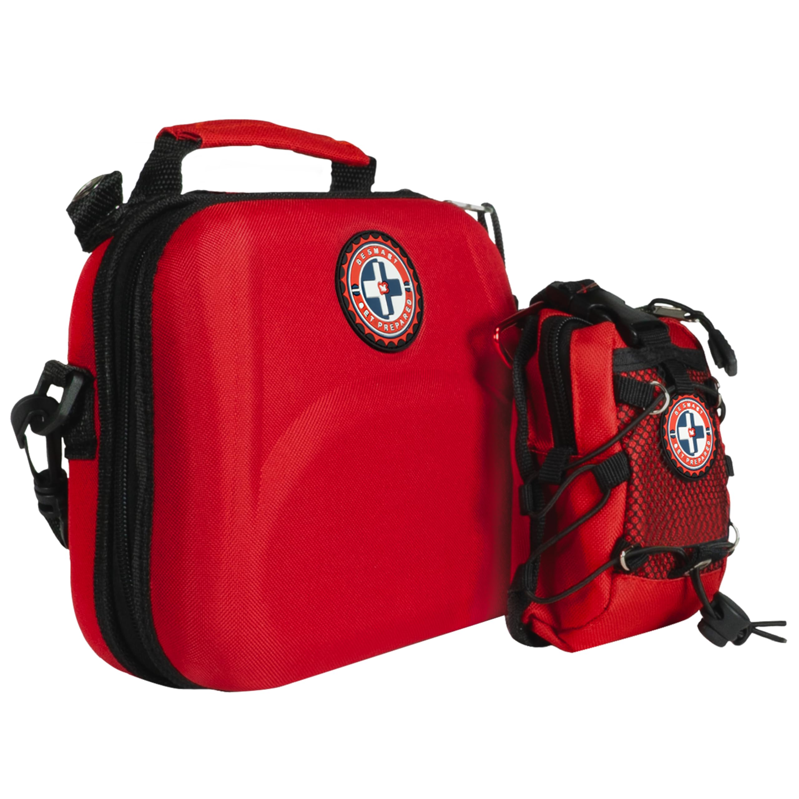 398pc Emergency First Aid Kit with Mini Kit - for Home, Car & Outdoor Safety