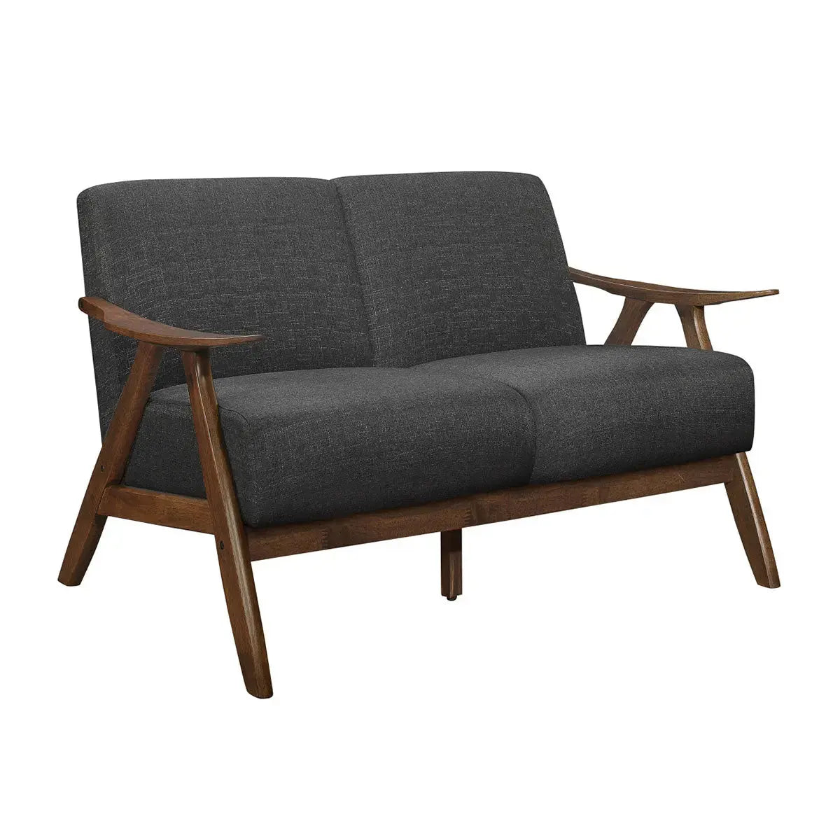 Damala Collection 1138 Dark Grey Sofa Set - Modern Living Room Furniture for Home & Office Comfort