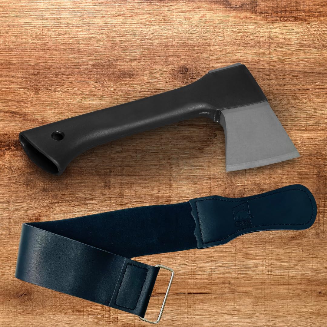 Premium Leather Strop for Sharpening Straight Razors, Kitchen Knives & Hunting Blades - G.B.S Professional Honing Tool for Barbers, Chefs & Outdoorsmen (Black) - Perfect for Home Grooming, Culinary Prep & Outdoor Adventures