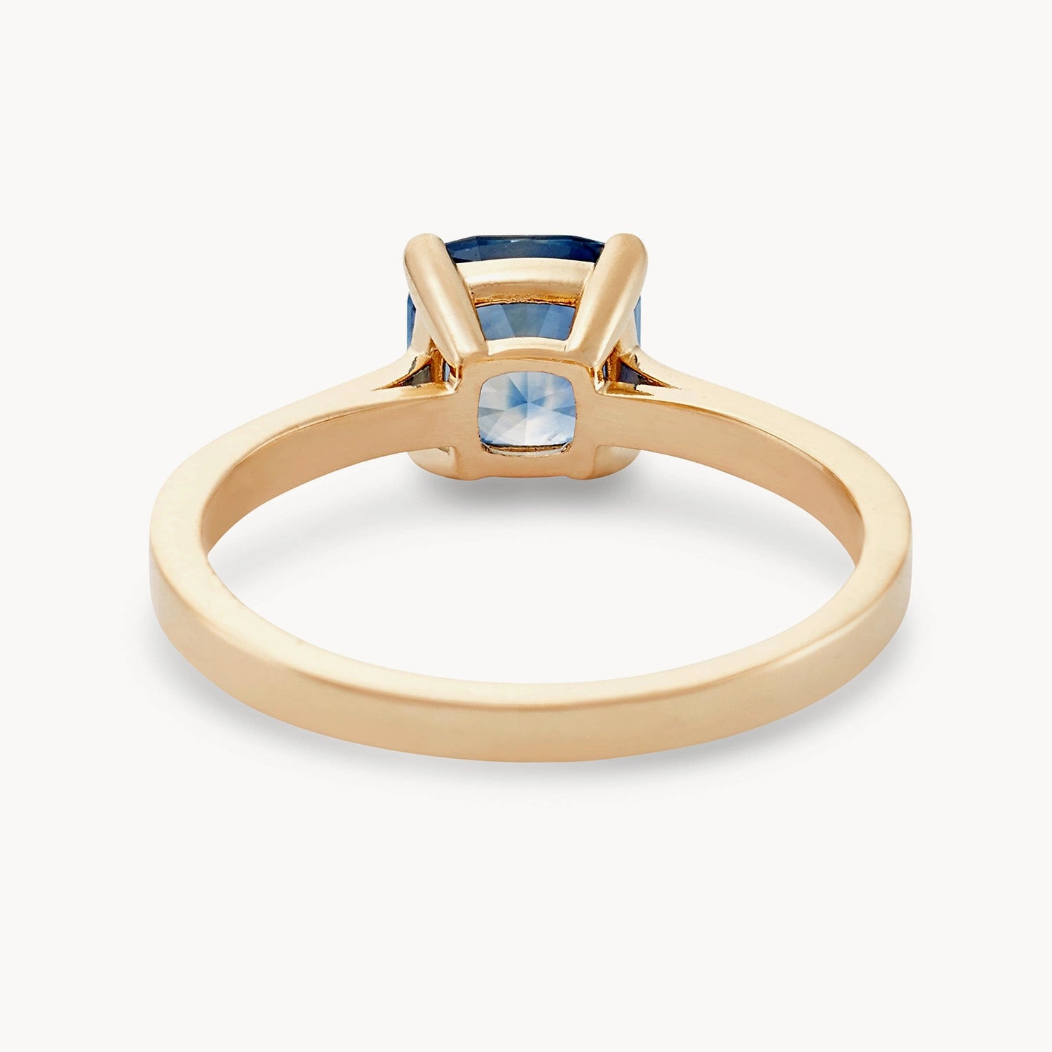 Ether One of a Kind Ring - Genuine Cerulean Blue Cushion Cut Sapphire Jewelry for Women | Perfect for Engagement, Wedding & Special Occasions