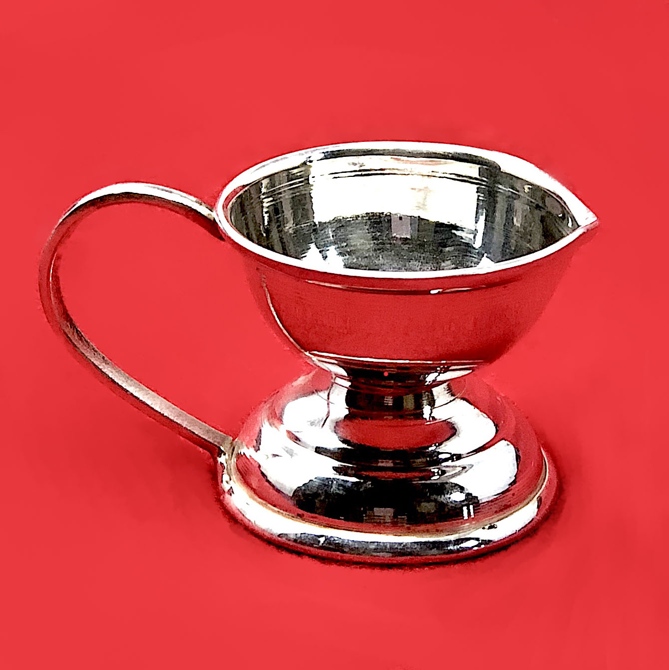 925 Sterling Silver Diya Lamp with Handle - Elegant Indian Tea Light Holder for Puja, Diwali, Home Decor & Wedding Ceremonies (Design 9)