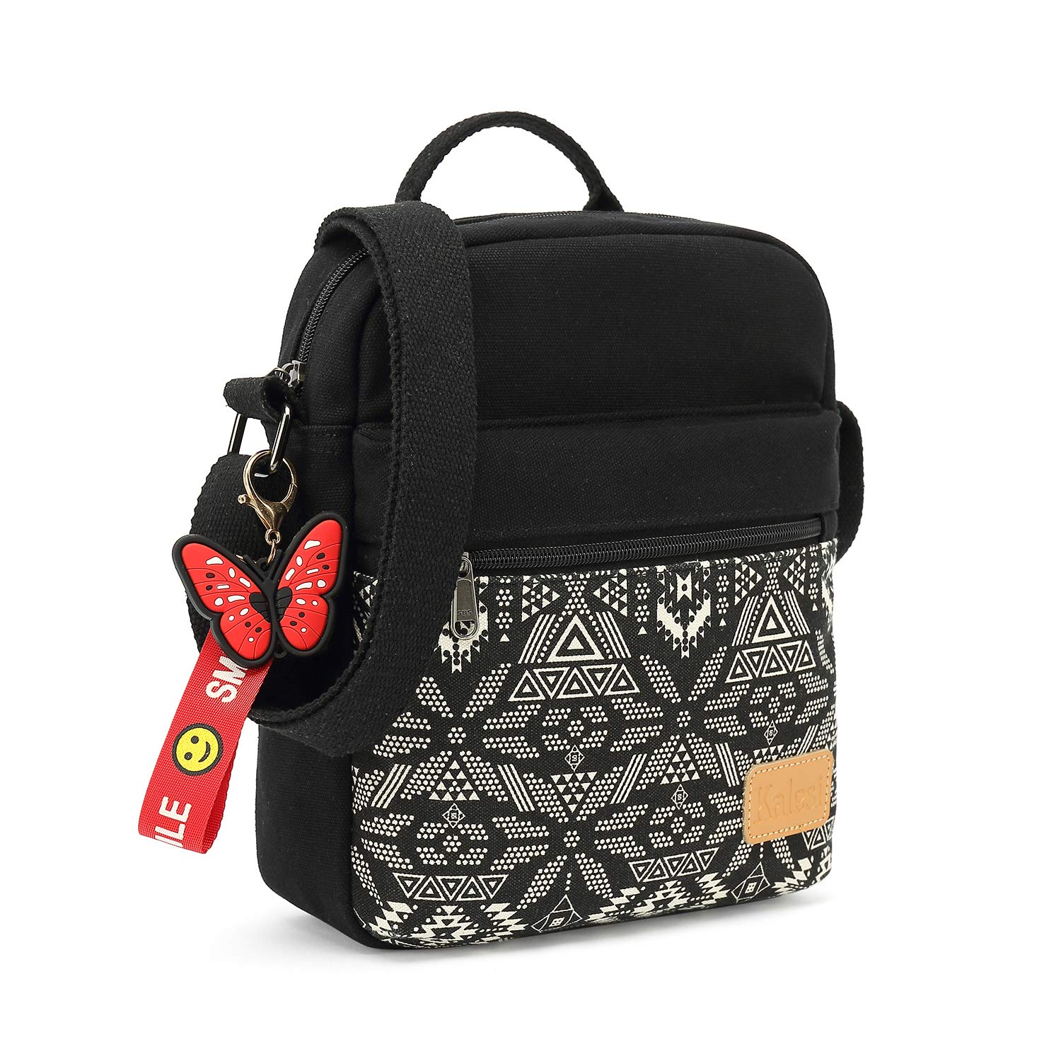 Stylish Kalesi Small Canvas Crossbody Bag & Purse Set for Women & Girls - Perfect for School, Travel & Everyday Use