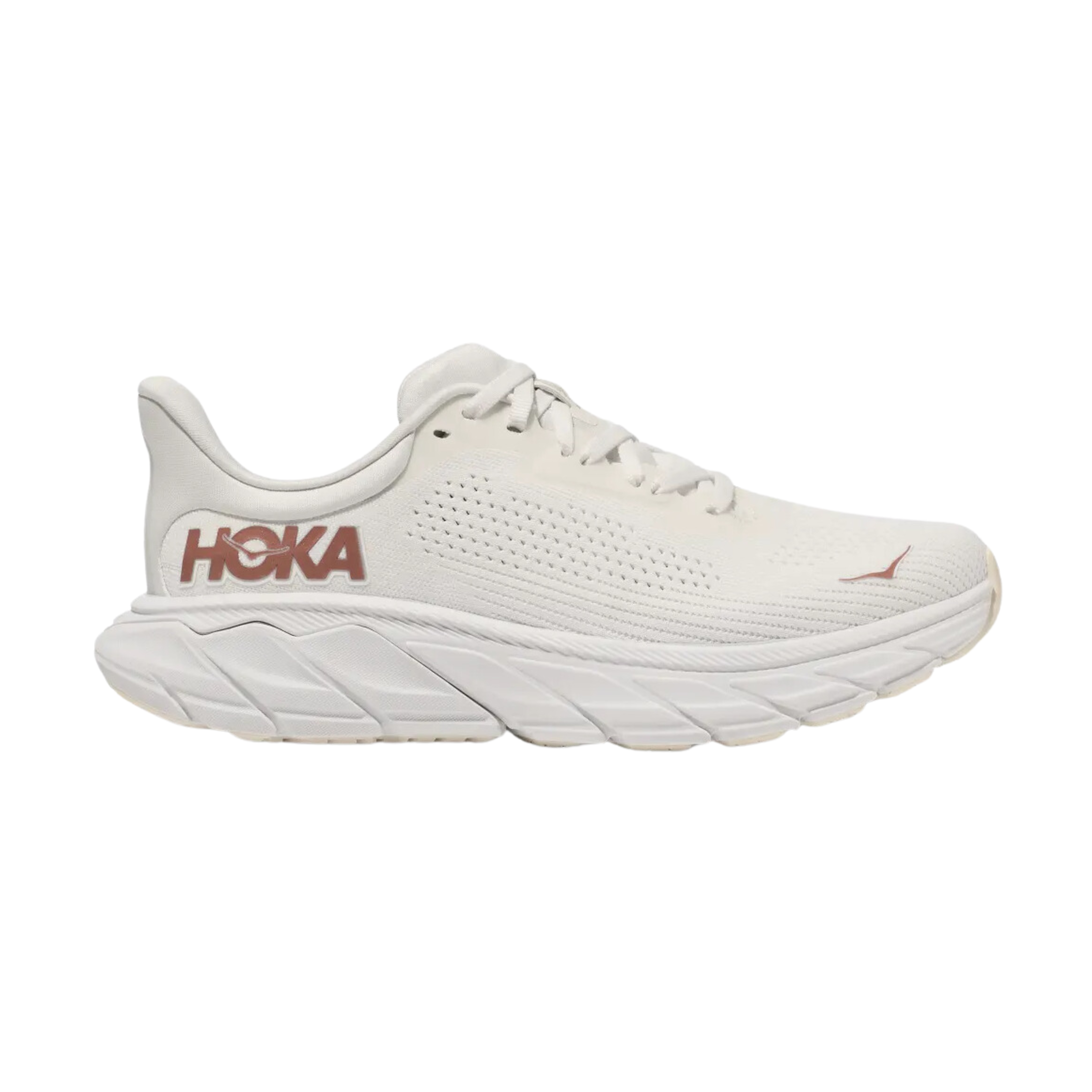 Arahi 7 Running Shoes for Women - Blanc De Blanc/Rose Gold - Lightweight Cushioned Sneakers for Jogging, Gym & Daily Wear