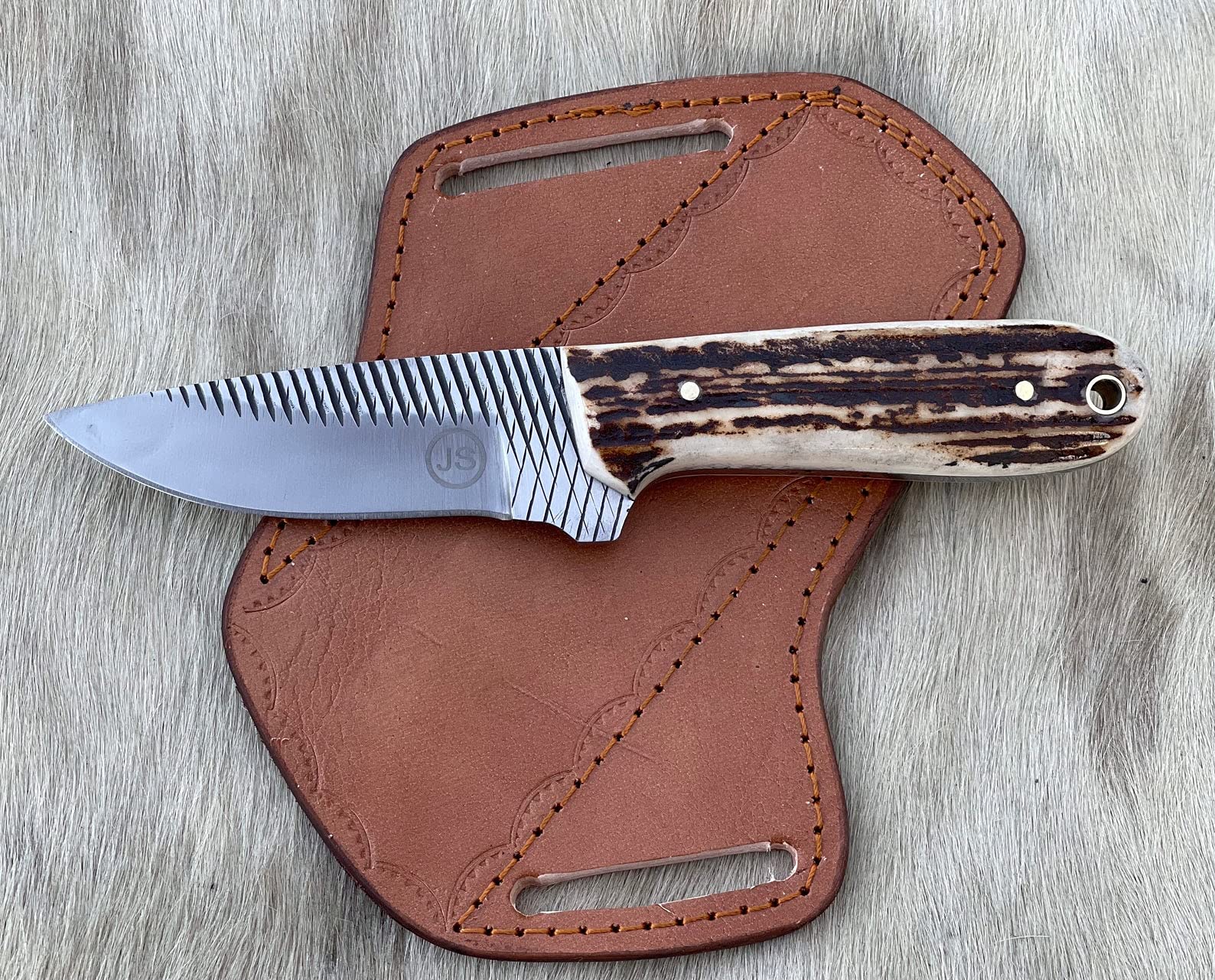 Premium CHK Handmade Cowboy Skinner Knife - High-Quality Hunting & Outdoor Survival Tool for Camping, Bushcraft, and Skinning Game