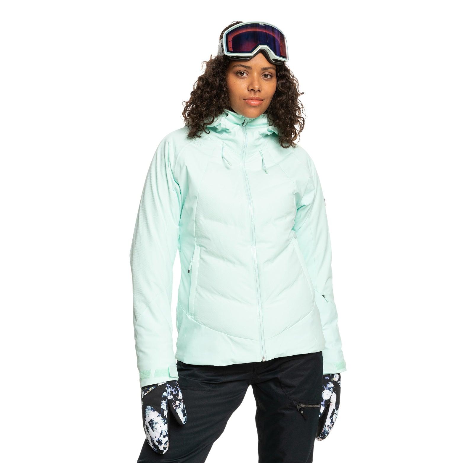 Roxy Dusk Green Water Snow Jacket - Waterproof Winter Coat for Women - Perfect for Skiing, Snowboarding & Outdoor Adventures