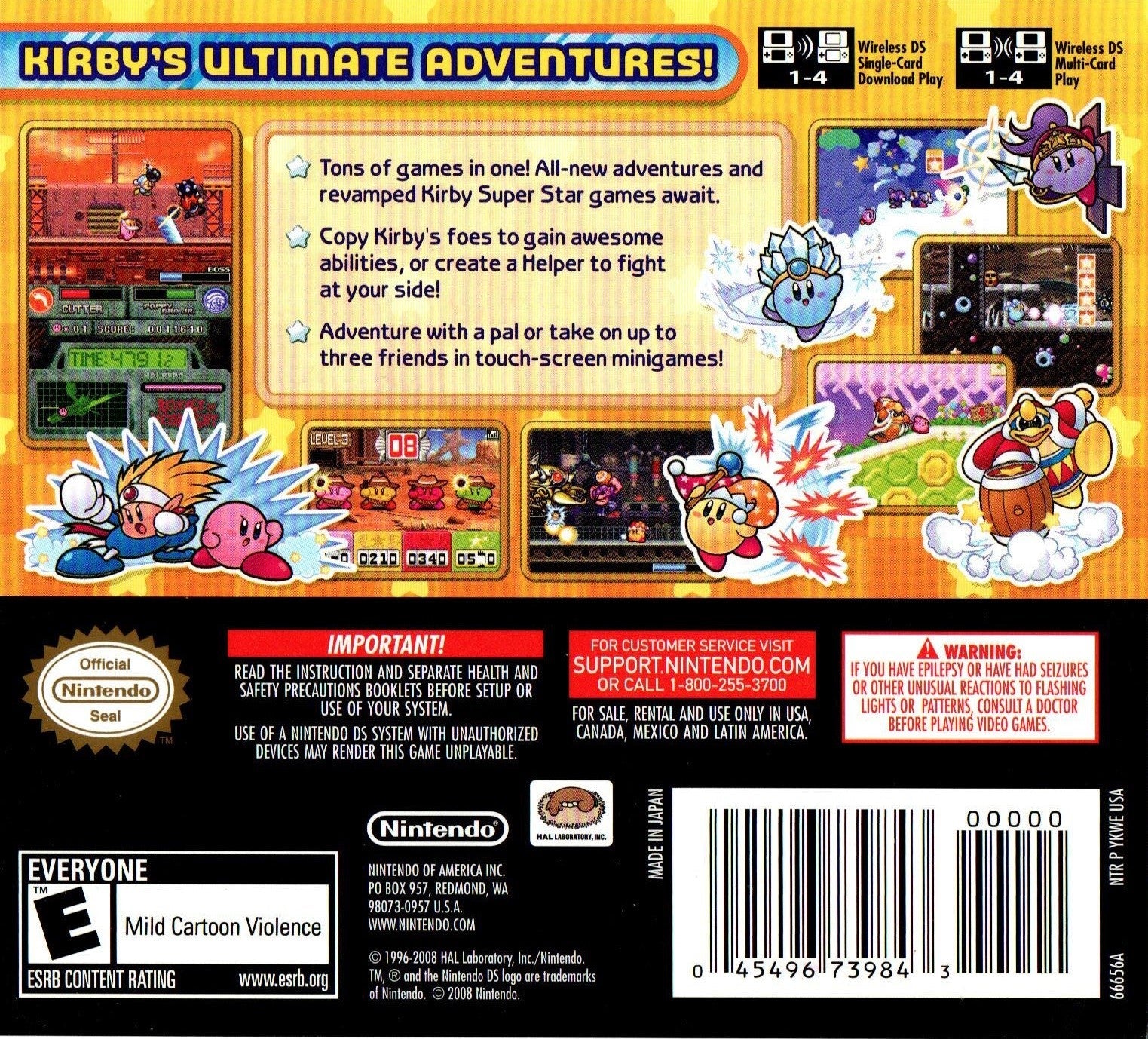 Kirby Super Star Ultra - Nintendo DS Action-Adventure Game | Fun for All Ages | Perfect for Travel & Family Game Nights