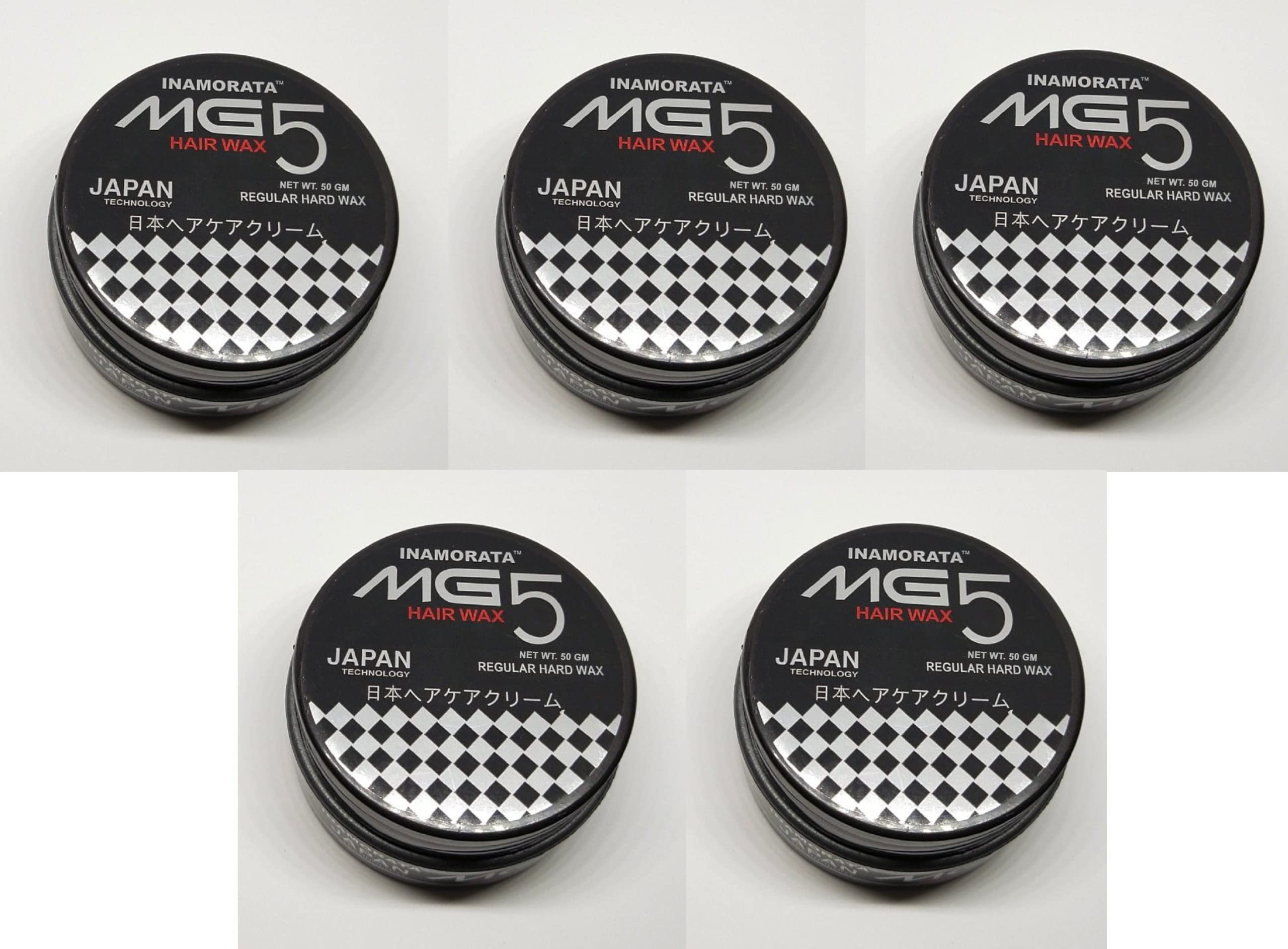EDDNA MG5 Hair Styling Wax for Men & Women - Strong Hold, Natural Shine, No Grease - 5 Pack for Daily Styling & Salon Looks