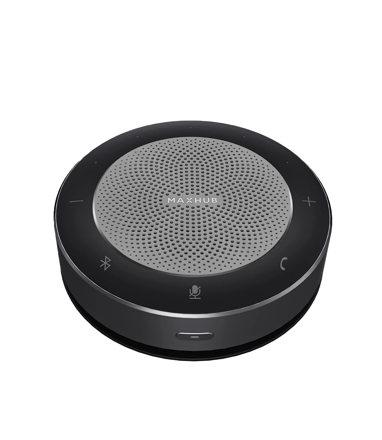 Upgraded BM21 Bluetooth Conference Speakerphone with Wireless Charging - 6 Microphone Array, 360° Voice Pickup & Noise Cancellation for Home Office, Online Meetings & Webinars | USB Speaker for Crystal Clear Calls & Wireless Charging Station