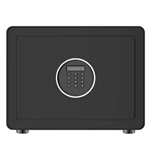 Steel Home Security Safe - Electronic Safe Deposit Box with Digital Keypad, Small Metal Anti-Theft Safe for Home, Office & Hotel - Protect Valuables, Jewelry & Documents (White/Black) | Ideal for Bedroom, Closet & Wall Mounting