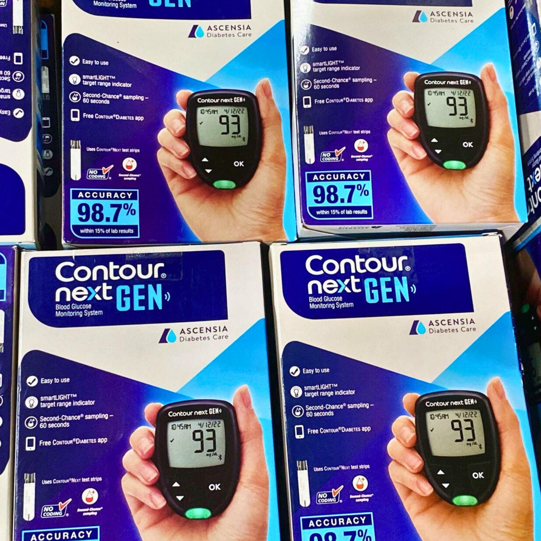 Contour Next Gen Blood Glucose Test Strips - 60 Count Pack | Accurate Diabetes Testing Kit for Home Use | Perfect for Daily Glucose Monitoring & Travel