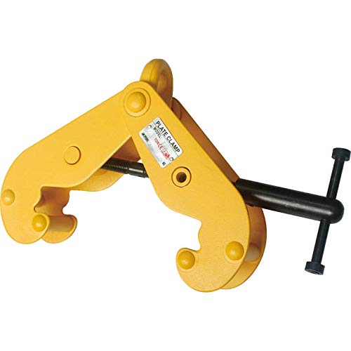 3 Ton Heavy Duty Steel Lifting Beam Clamp with Eye Flange (3.15-12.6 Inch Width) - Industrial Rigging Equipment for Construction, Warehouse & Material Handling