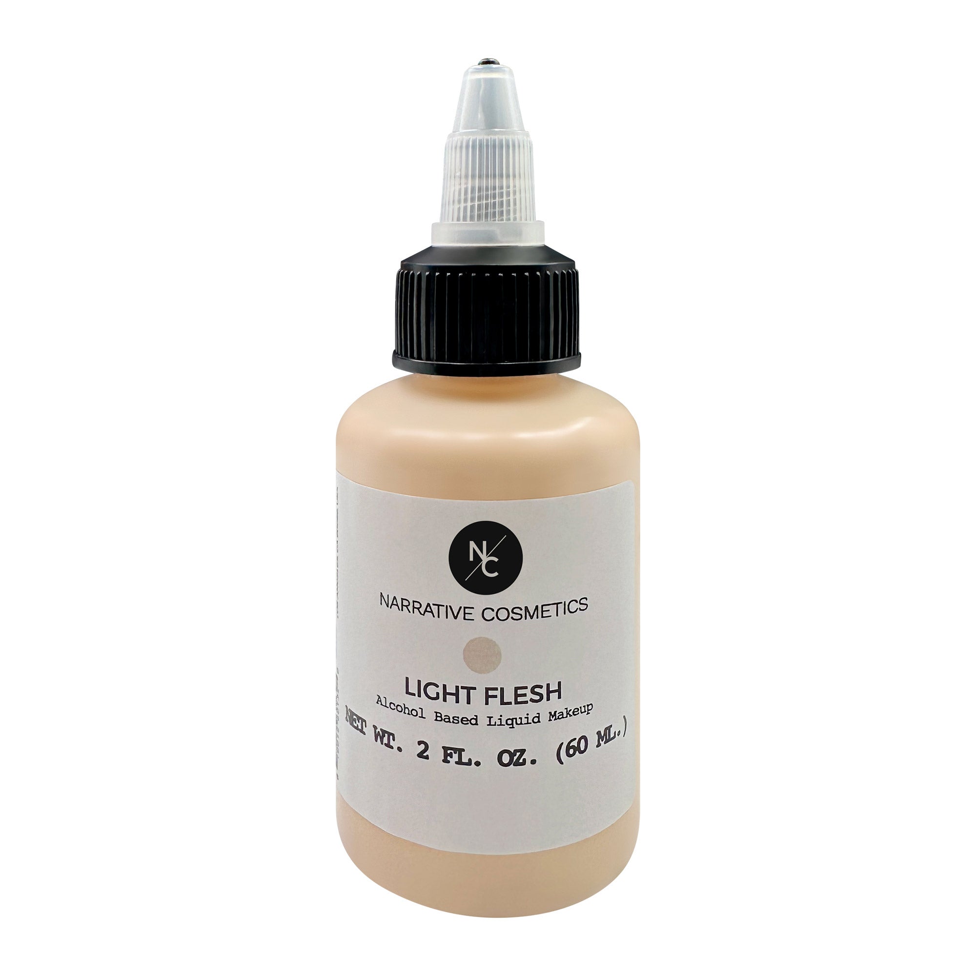Flesh Tone Alcohol Airbrush Paints - 2 fl oz (60ml) Professional Body Art & Cosmetic Makeup for Face Painting, Tattoo Practice, Special FX - Perfect for Halloween & Cosplay