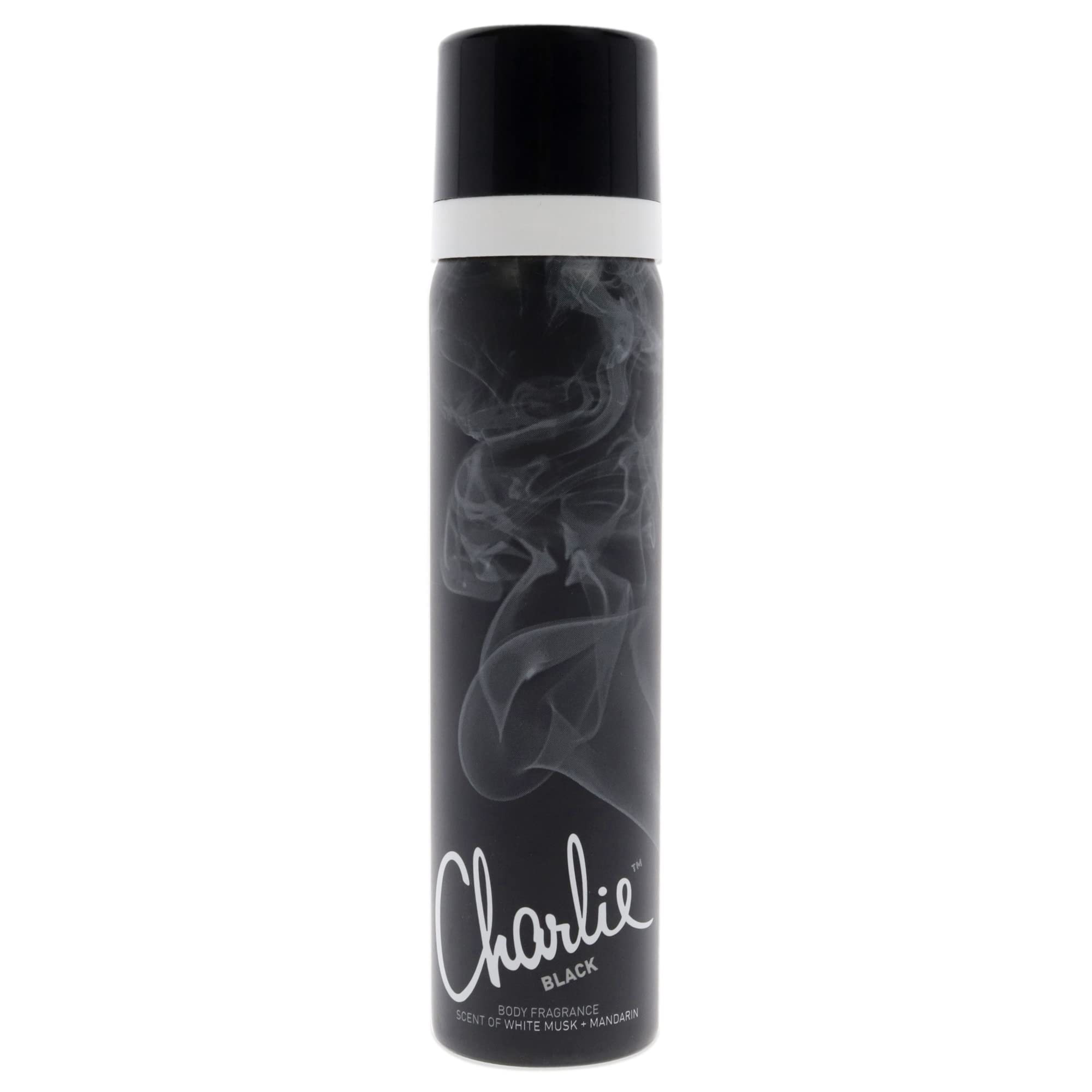 Revlon Charlie Black Body Spray for Women - 2.5 oz Floral Fragrance | Long-Lasting Perfume Mist for Daily Wear, Office & Evening Out