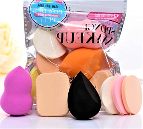 6-in-1 Makeup Sponge & Puff Set - Foundation Blender for Women & Girls - Perfect for Daily Makeup & Travel