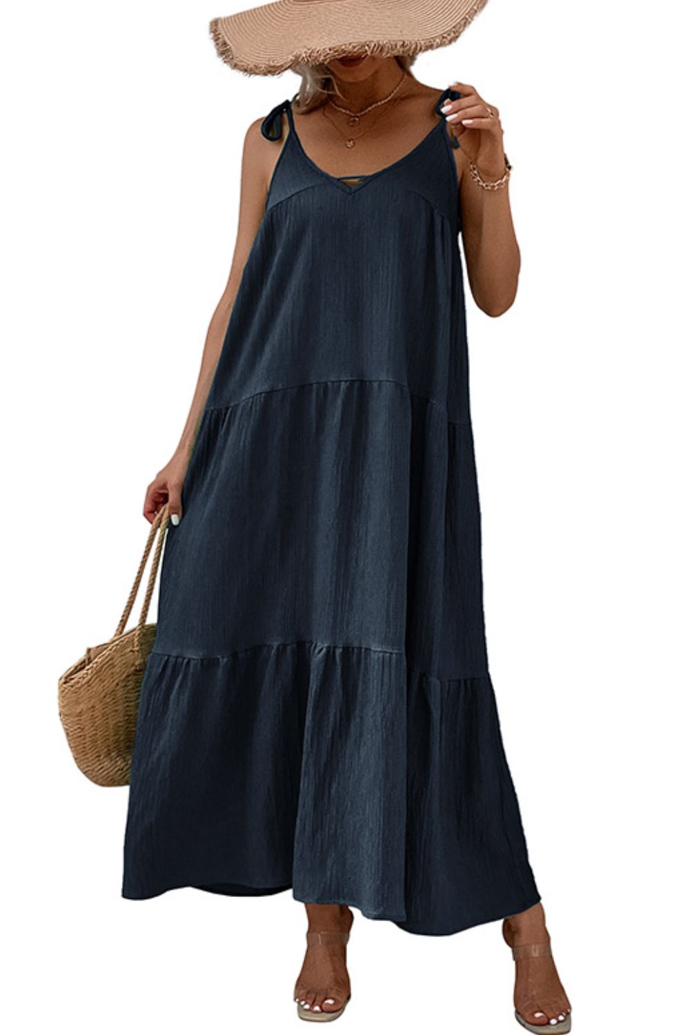Stylish Women's Beach Maxi Dress - Flowy Summer Long Dress for Vacations, Parties & Outdoor Adventures