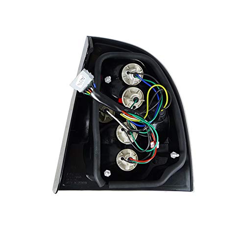 01-05 VW Passat 4-Door Sedan Black Parking Tail Lights & Rear Brake Lamps Pair - Perfect for Night Driving & Enhanced Safety