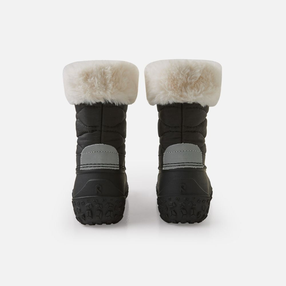 Reima Muhvari Kids Snow Boots - Waterproof Winter Boots for Boys & Girls, Warm & Durable Black Snow Shoes for Outdoor Play, Snowy Days & Cold Weather Adventures