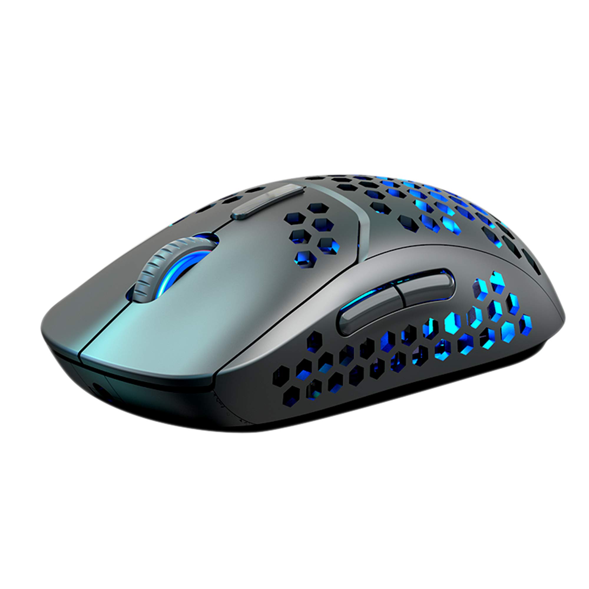 WFB Wireless Gaming Mouse - Silent Click, Rechargeable, 7-Color RGB Breathing Light, 2400 DPI Adjustable, Honeycomb Shell Design for PC, Laptop, MacBook | Perfect for Gaming, Office Work & Home Use