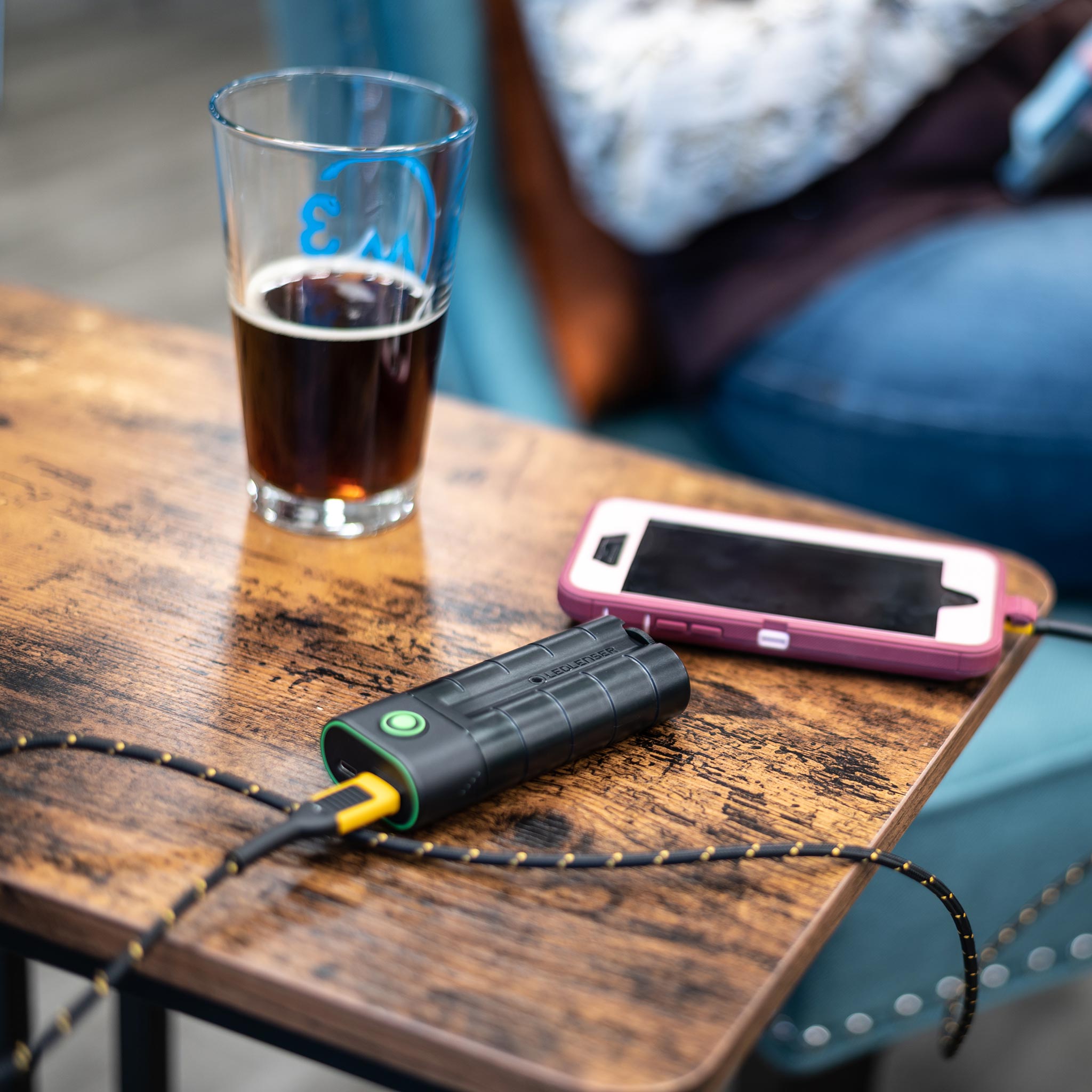 Flex7 10000mAh Portable Power Bank - Fast Charging External Battery Pack for iPhone, Samsung, Android Phones - Perfect for Travel, Camping, and Emergency Charging