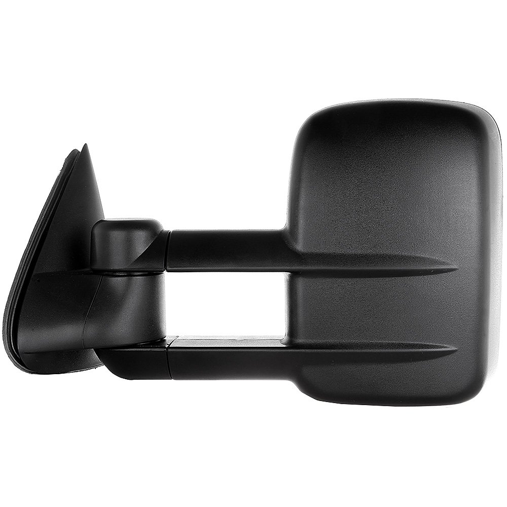 Left Right Manual Telescopic Tow Mirrors Pair Set - Replacement Towing Mirrors for 1999-2007 Chevy Silverado & GMC Sierra Pickup Trucks (07 Classic) - Manual Adjustment, Non-Heated, No Turn Signal - Perfect for Towing Trailers, Boats & Heavy Loads