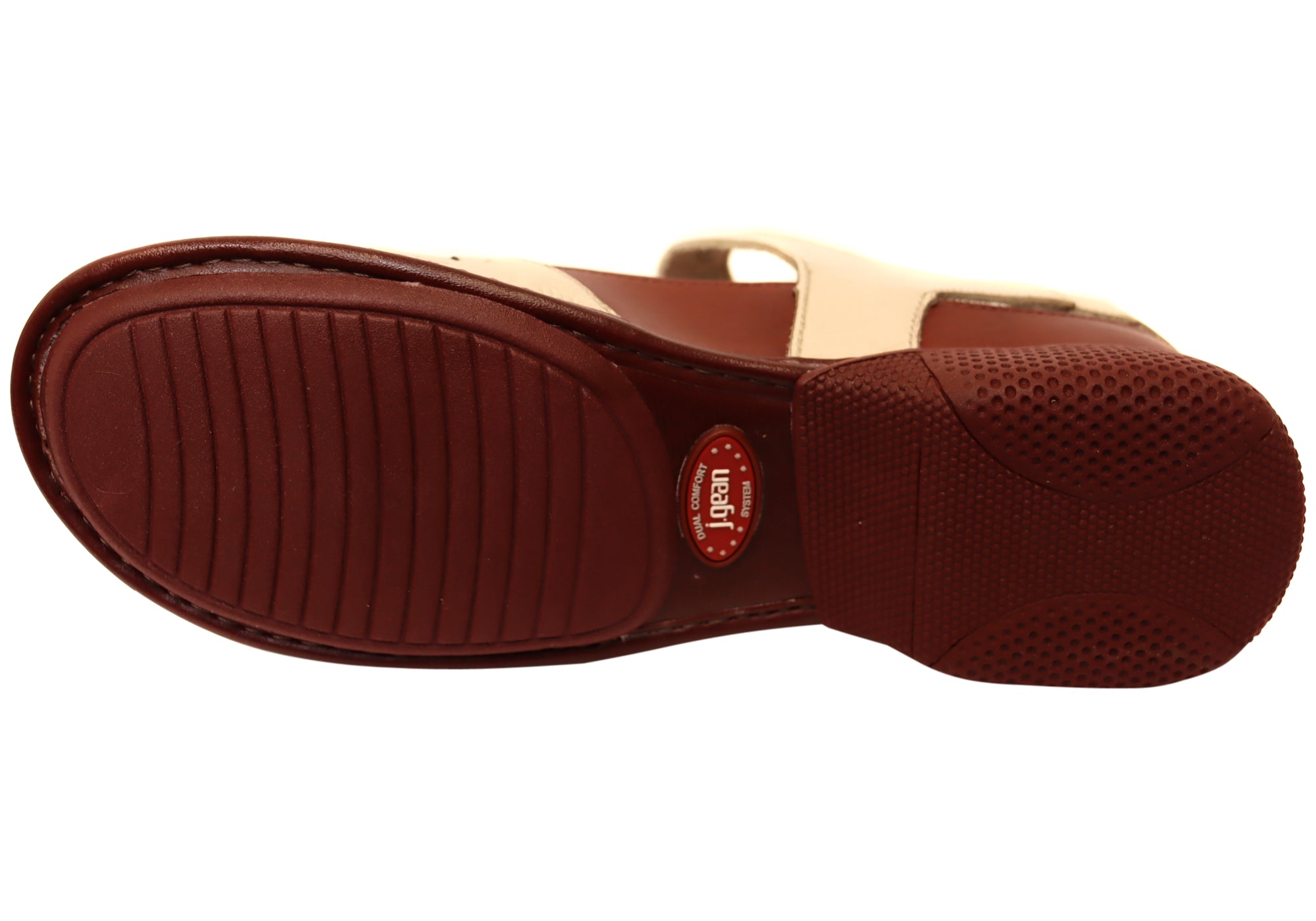 J Gean Tulip Women's Comfortable Brazilian Leather Mary Jane Shoes - Elegant & Supportive Flats for Work, Wedding & Everyday Wear