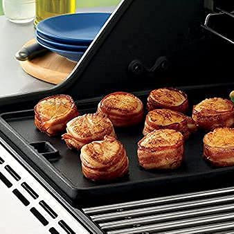 Weber Summit Series Reversible Cast Iron Grill Griddle Replacement Parts - Compatible with Summit E-470, S-470, E-670, S-670, S-660, S-420, S-460, E-420, S-450, S-620, Summit Gold A, B, D, A6, B6, C4, D4, D6 - 1 Pack - Perfect for Outdoor BBQ, Camping & Backyard Cooking