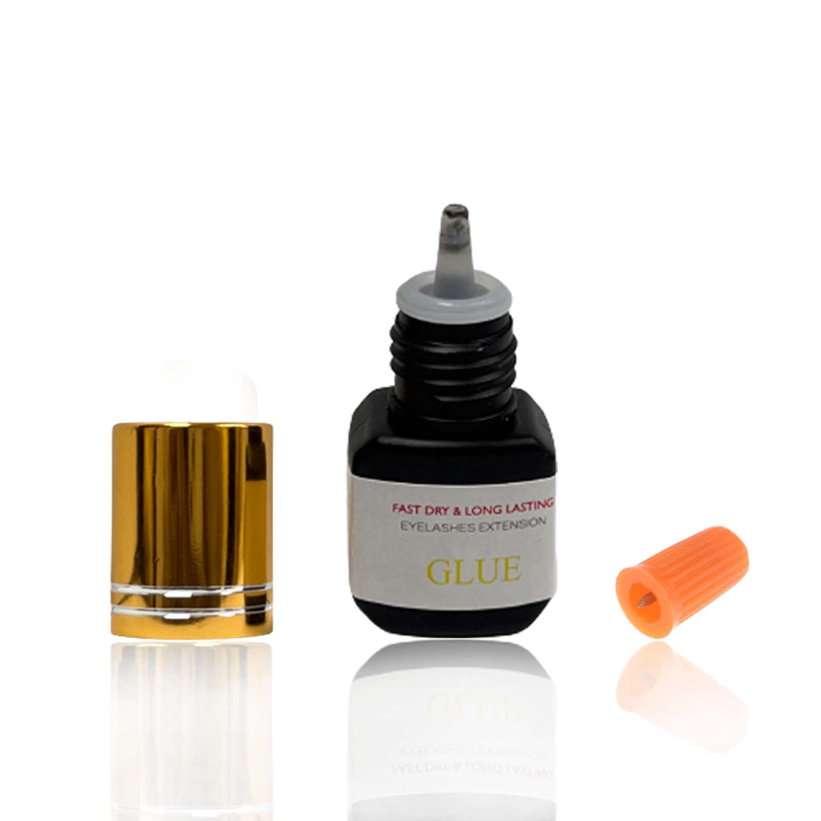 Professional Cluster Lash Glue - Strong Black Eyelash Extension Adhesive, Quick Drying & Long Lasting Waterproof Lash Glue for Individual Lashes, Semi-Permanent Salon Grade Eyelash Glue for Lash Artists - 5ml (Black) | Perfect for Salon Use, Home Application & Special Occasions