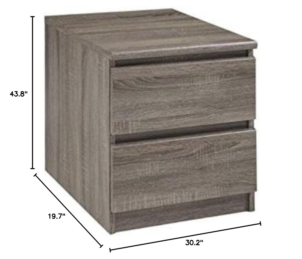 Tvilum Scottsdale 2-Piece Modern Bedroom Set - 5-Drawer Dresser & Nightstand in Truffle Brown - Perfect for Master Bedroom, Guest Room, or Apartment Decor