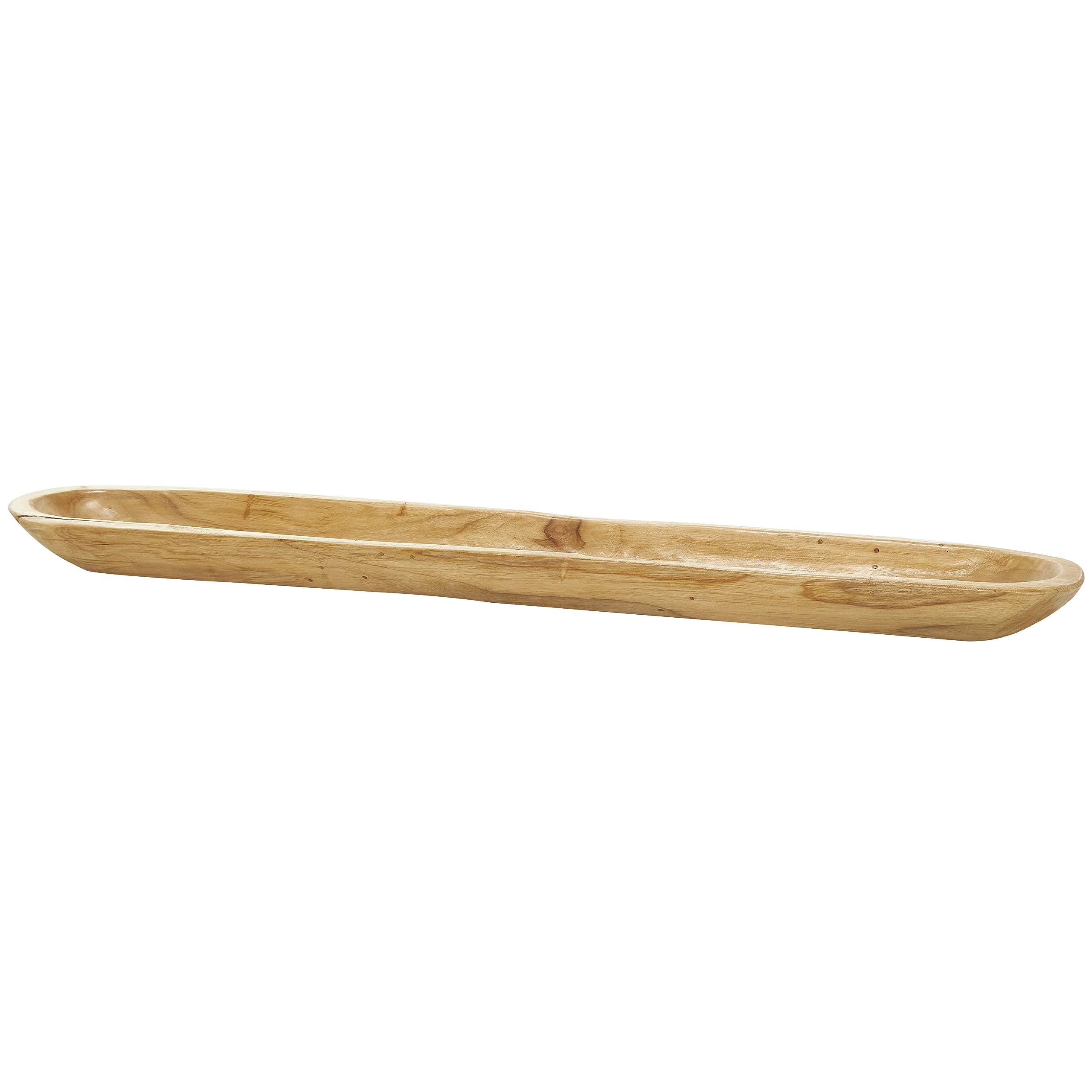 Handmade Teak Wood Live Edge Serving Tray - 36