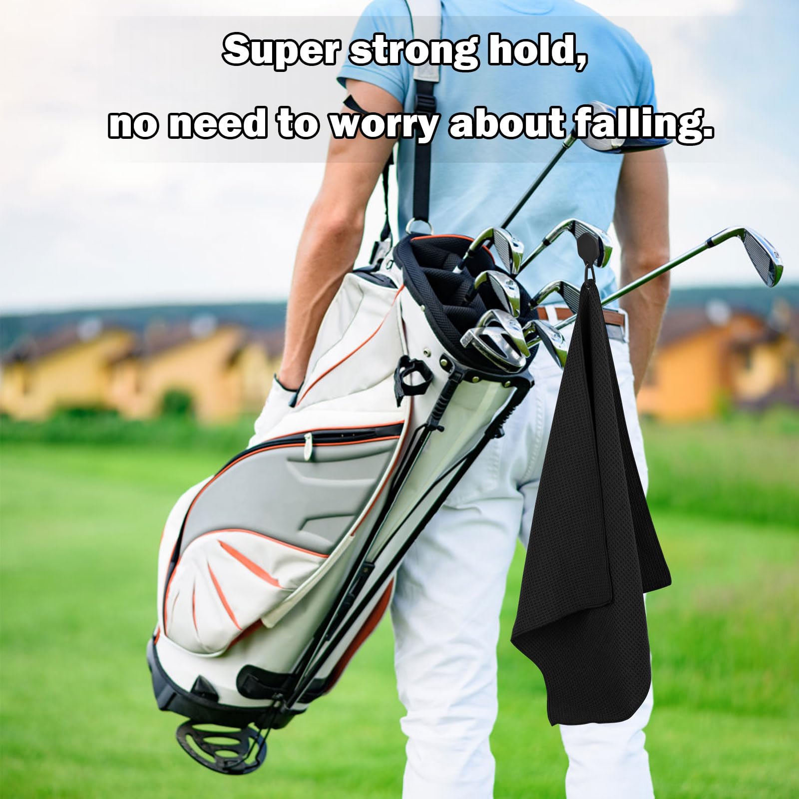 iGuerburn Magnetic Golf Towel with Super Strong Magnet Clip - 19.5