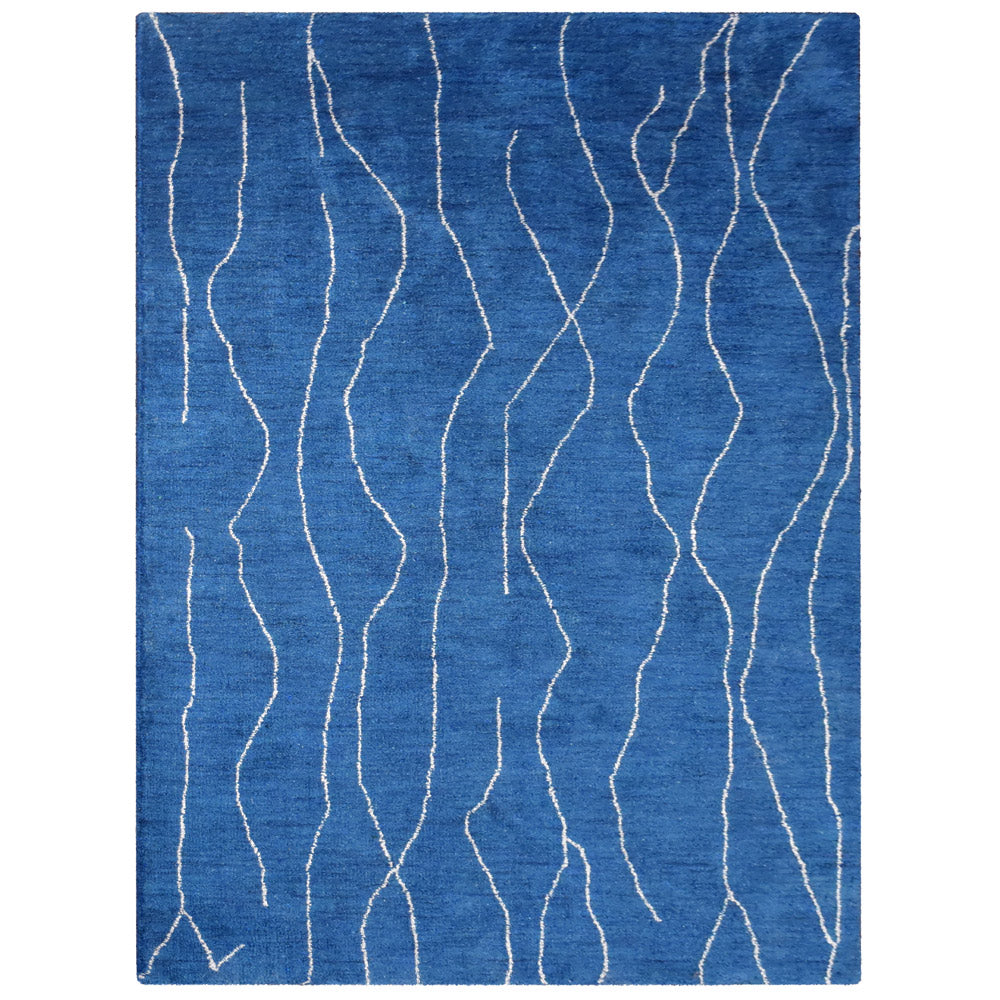 Handmade Infinity Hand Knotted Rug - Premium Quality Wool Area Rug for Living Room, Bedroom & Dining Room - Boho Chic Home Decor for Cozy & Stylish Spaces