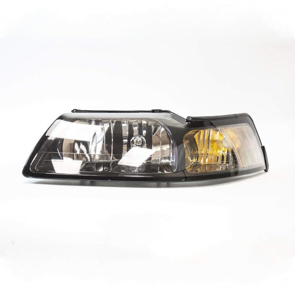 TYC Left Headlight Assembly Replacement for 2001-2004 Ford Mustang - Perfect for Night Driving & Car Restoration Projects