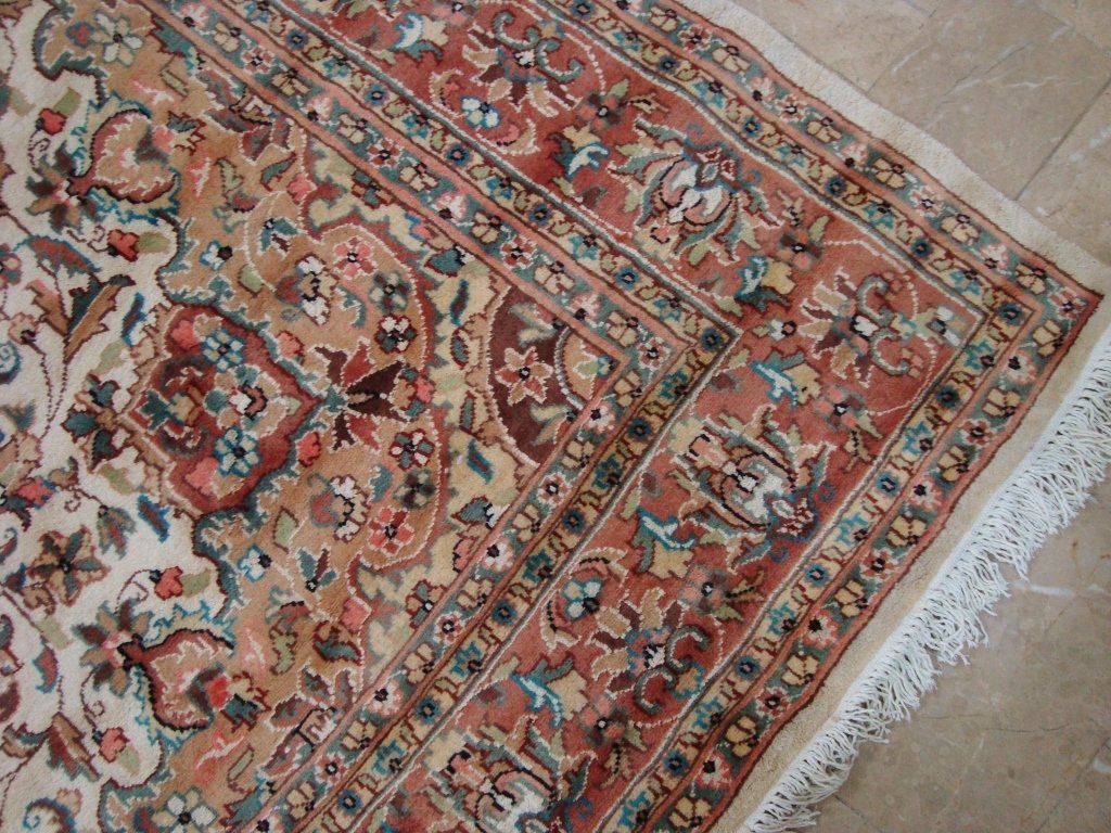 AL AHMEDANI LINEN Hand Knotted Area Rug - Premium Handmade Linen Rug for Living Room, Bedroom & Home Decor