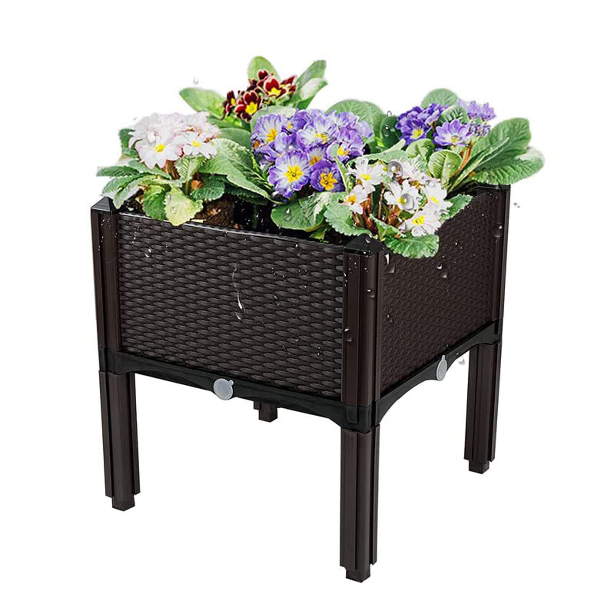 Elevated Raised Garden Bed with Legs - Outdoor Planter Box for Flowers, Vegetables, Tomatoes & Herbs - Perfect for Patio, Balcony, Deck & Backyard Gardening