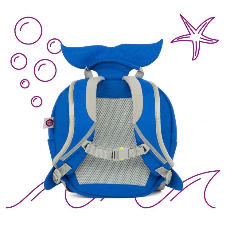 Affenzahn Small Willi Whale Backpack for Kids - Lightweight & Waterproof School Bag for Boys & Girls - Perfect for Daycare, Preschool & Outdoor Adventures