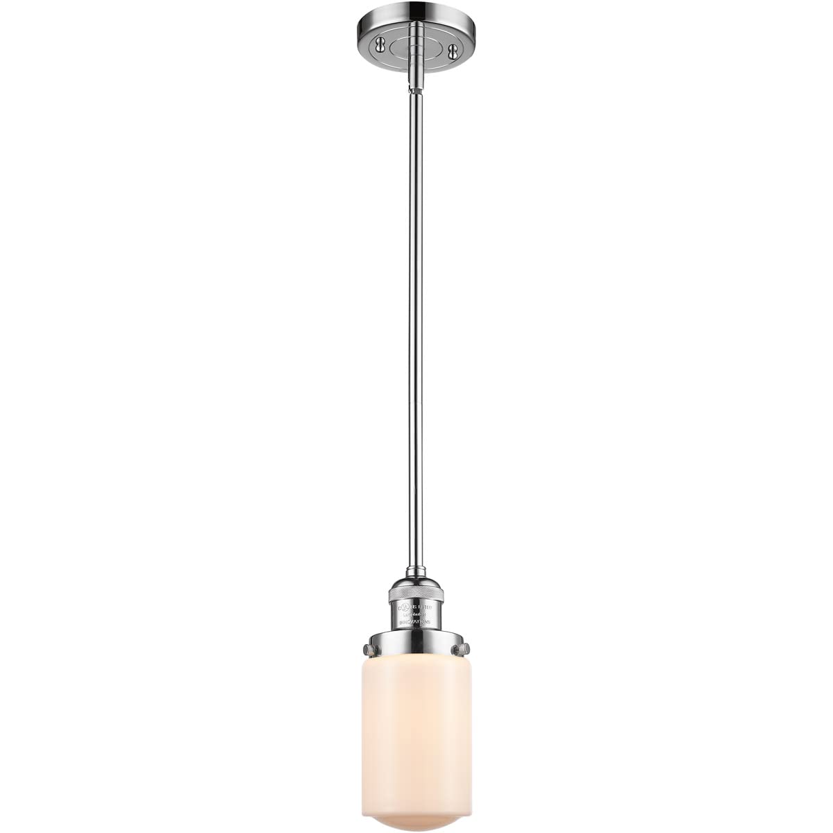 Franklin Restoration Collection 1 Light Mini Pendant - Polished Chrome Finish - Modern LED Lighting Fixture for Kitchen Island, Dining Room or Entryway
