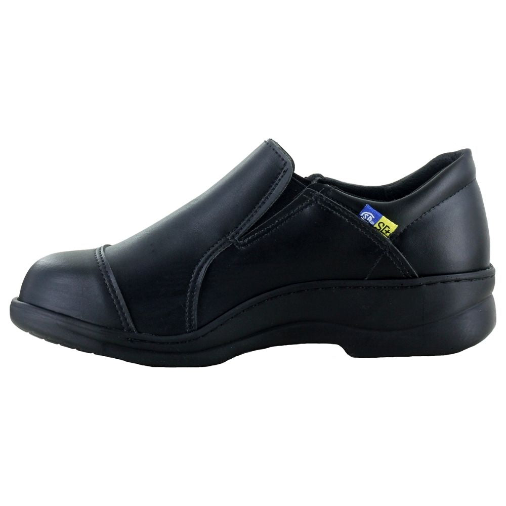 Mellow Walk Jamie 1444 Women's Steel Toe Slip On Shoes - Lightweight Safety Work Shoes for Women - Perfect for Construction, Warehouse & Industrial Workplaces