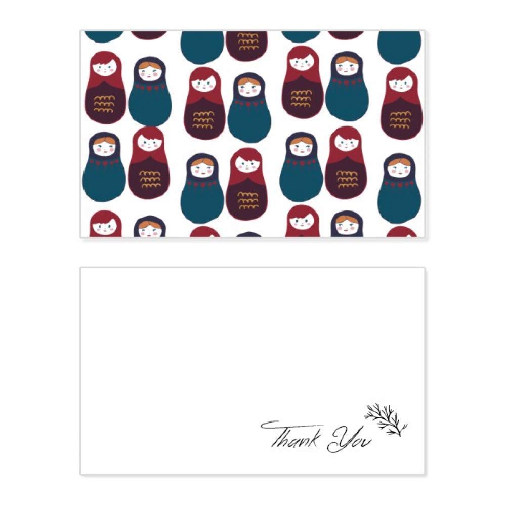 Russian Nesting Doll Thank You Cards - Birthday, Wedding, Appreciation Greeting Cards for Boys & Girls - Perfect for Special Occasions & Gift Giving