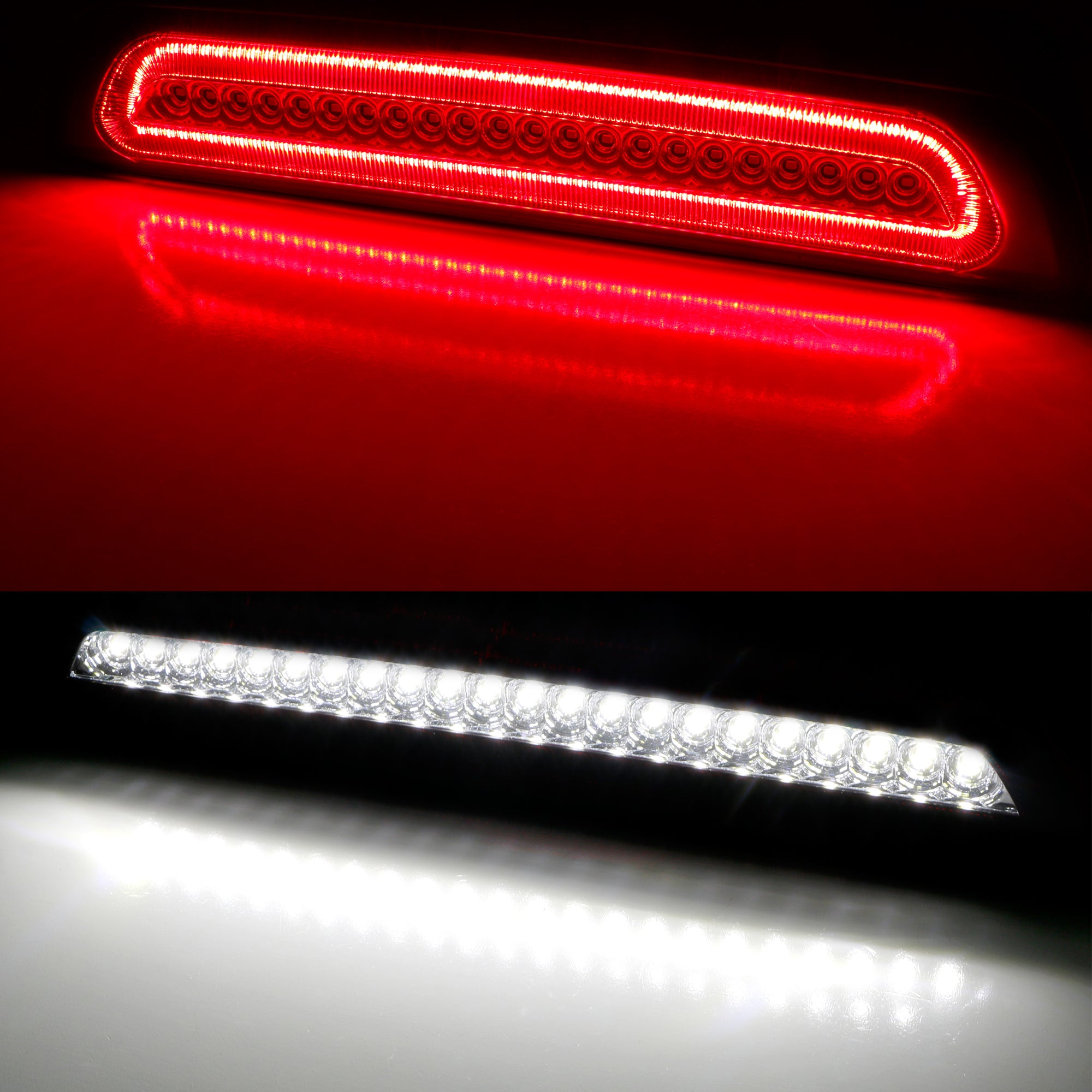 Dark Red Lens Strobe LED High Mount Third Brake Light for 2007-2021 Toyota Tundra - Enhanced Safety & Style for Pickup Trucks